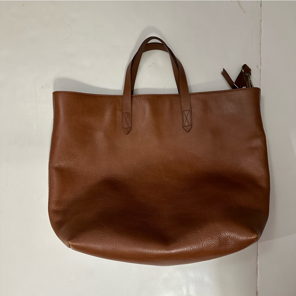Madewell Leather Tote Bag (Brown)